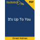 It's Up To You eBook by Ernest Holmes