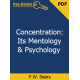 Concentration: Its Mentology & Psychology eBook by F.W. Sears